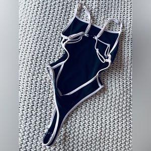 Black and white bodysuit